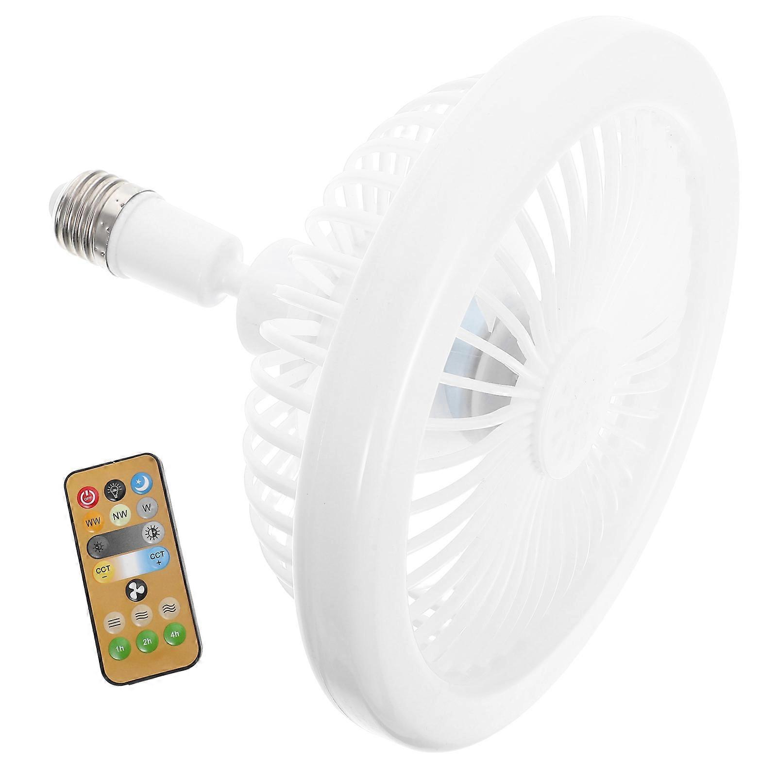 Remote Control E27 Light Bulb Fan for Aromatherapy Adjustable 4Pcs