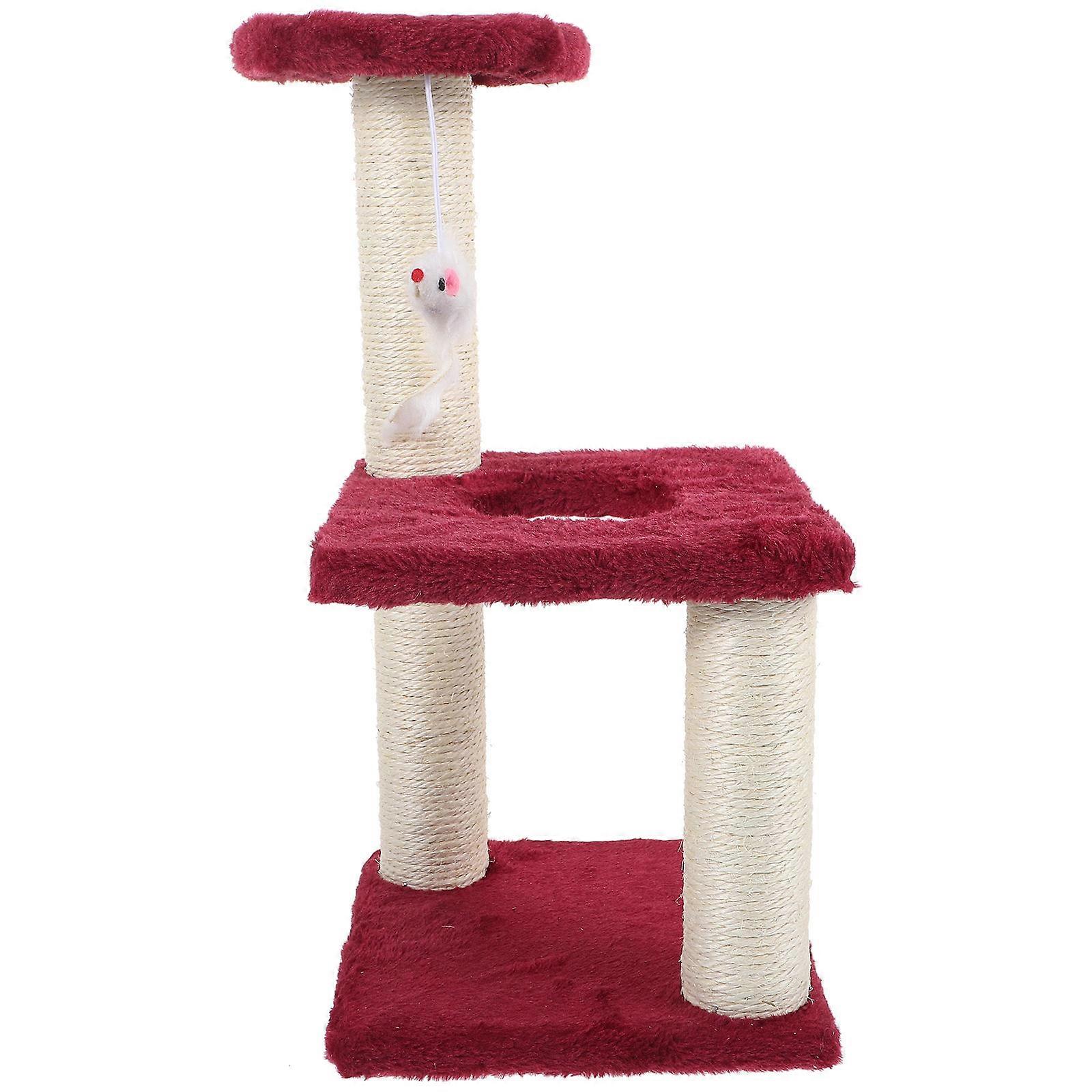 Household Cat Scratching Post Multi-Layer Kitten Climbing Stand 2Pcs