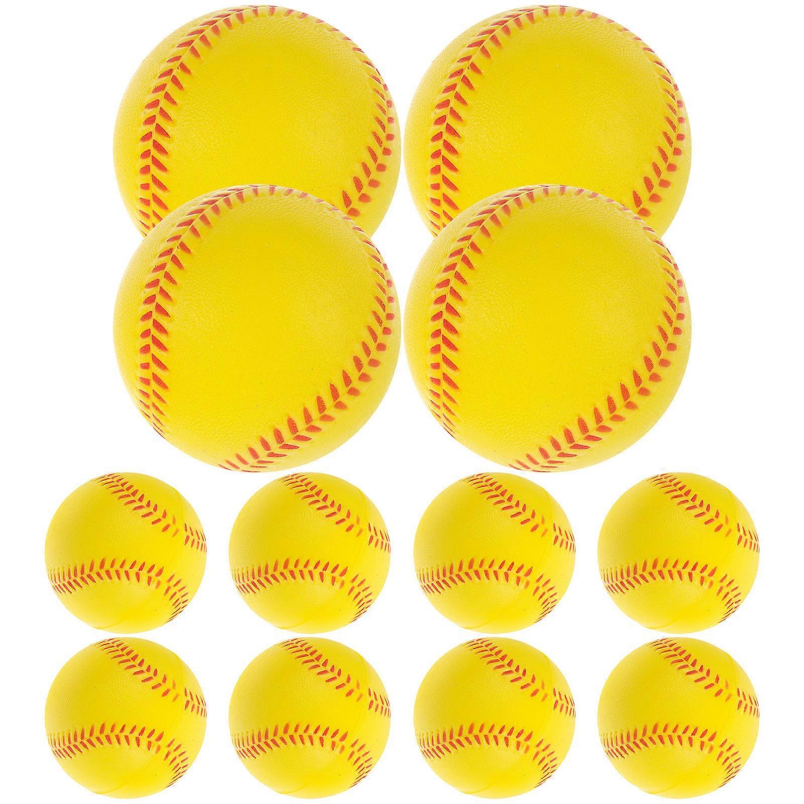 Flexible PU Soft Baseballs for Practice 12Pcs Soft Training Baseballs