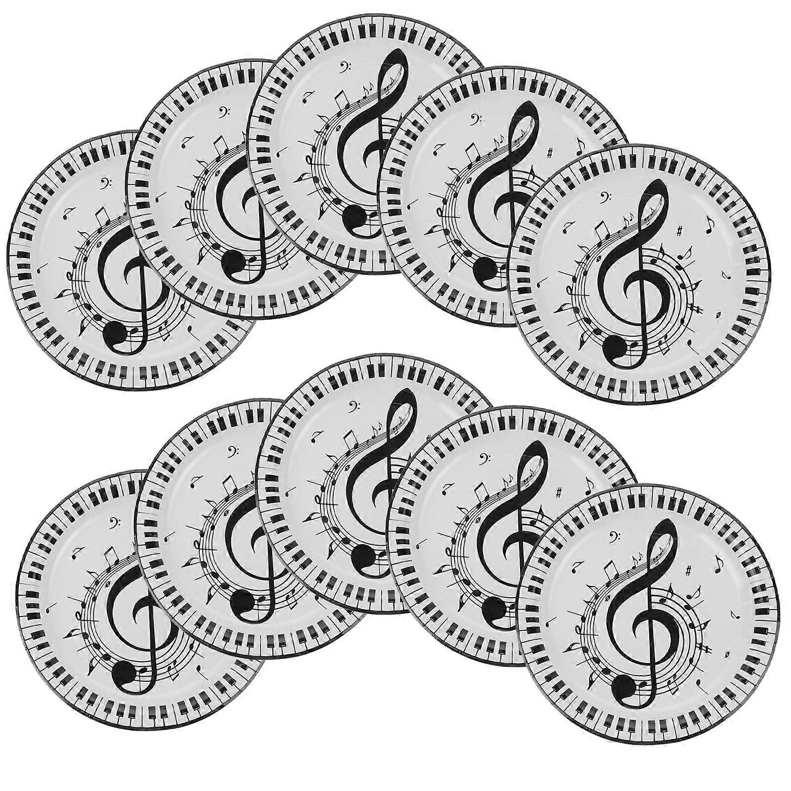 Music Theme Serving for Party 10Pcs
