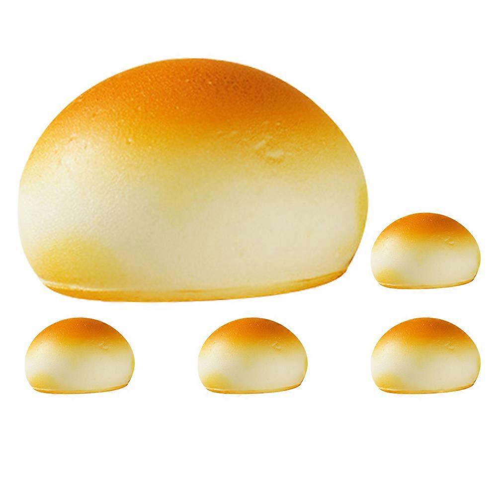 5pcs Bread Model Fake Bread Decoration Simulation Realistic Bread Model Showcase Model