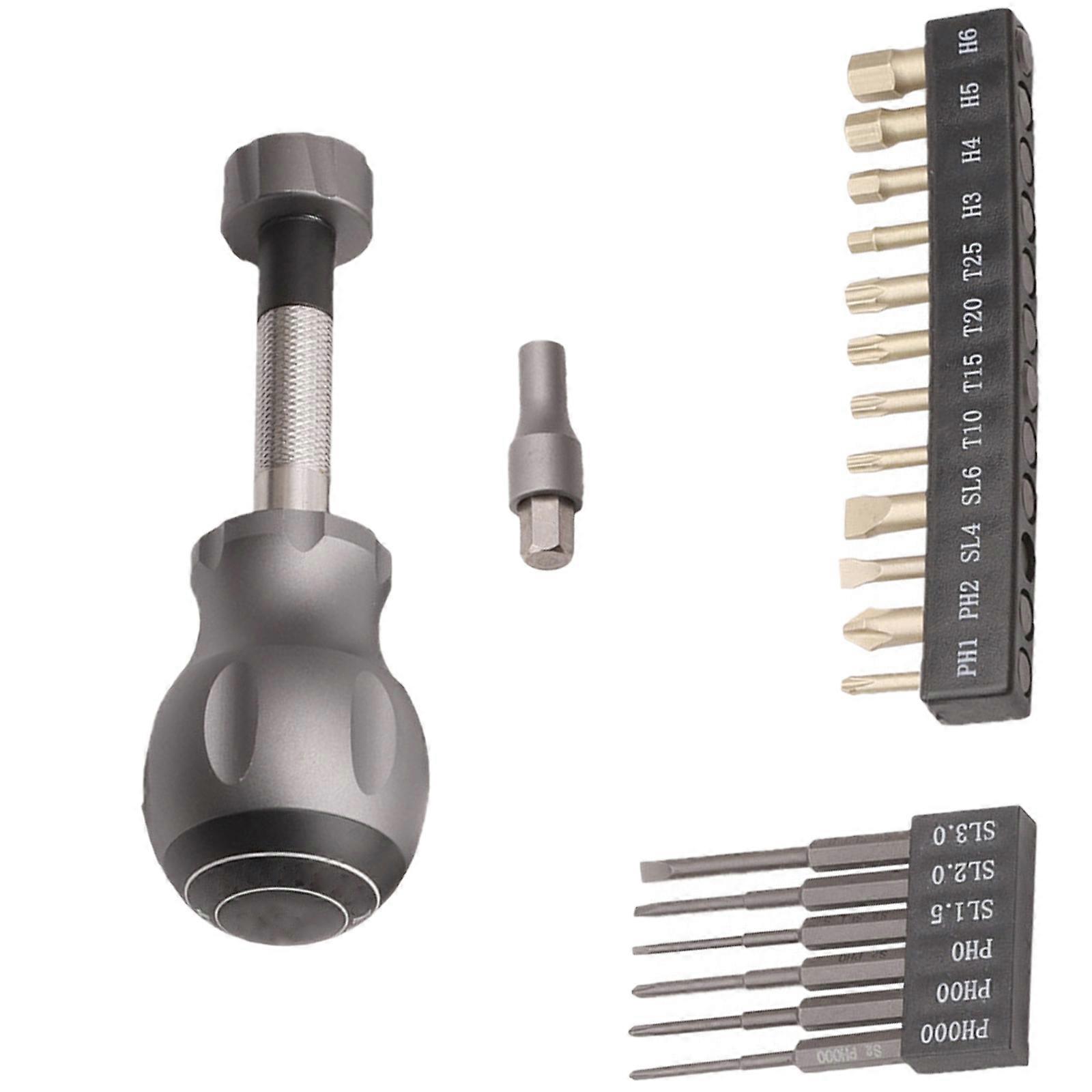Essential Screwdriver Bit Set Precise Screwdriver Set with Assorted Bit for Different Work Environment DIY Project Multicolor