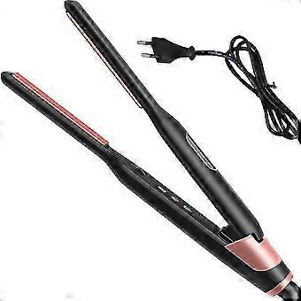 Kipozi Pencil Flat Iron, kleines Glätteisen für kurzes Haar und PixieCut, 0,3 Zoll Titan Bart Haarglätter mit variabler Temperatur, Dual Voltag