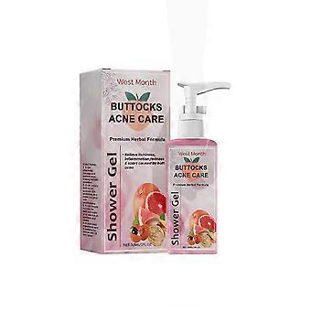 Refreshing Butt Acne Treatment Shower Gel  Natural Grapefruit & Guarana Extracts for Clearer, Brighter Skin  Gentle Daily Body Cleanser for Acne Preve
