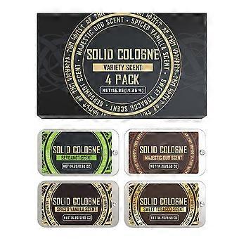 Set de perfume sólido para hombre: fragancia natural fresca, elegante y duradera, colonia sólida portátil y fácil de transportar para uso diario, oficina y exteriores, sin Gr