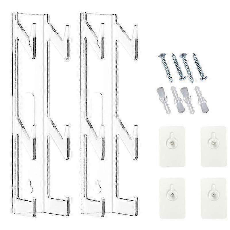 2PCS 2-Tier Universal Game Controller Headset Holder Stand suitable for Controller Stand Clear Headphone Hol