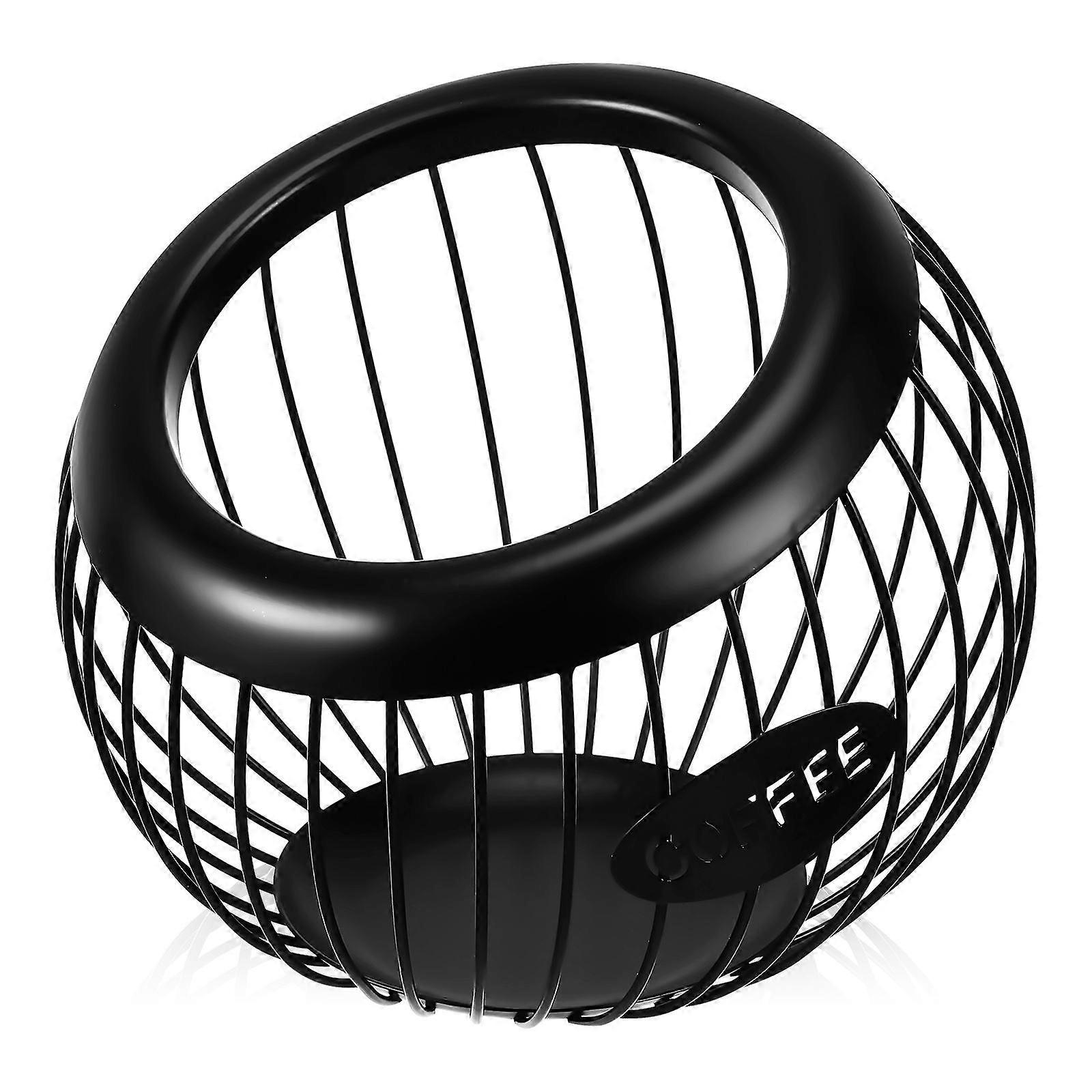Kaffeepadhalter Arbeitsplatte Kaffeepadbehälter Eisen Aufbewahrungskorb Kaffeepad-Organizer Teebeutelhalter