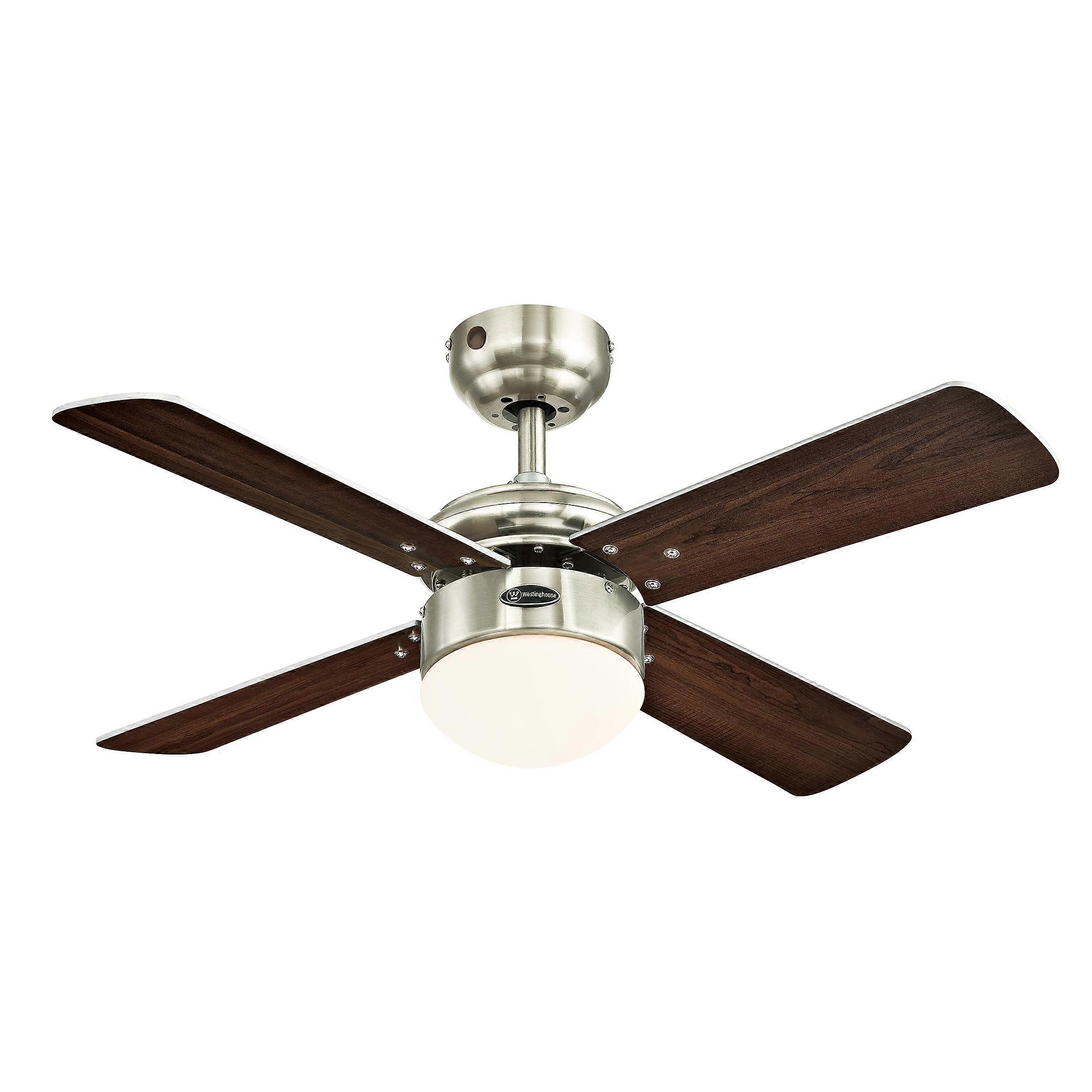 Ventilatore da soffitto Colosseo nichel con LED e telecomando