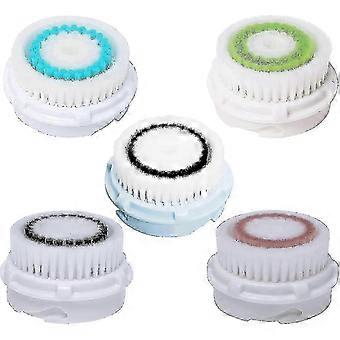 Replacement Brush Heads 5 Pack Compatible with Mia Mia 2 Pro Plus Smart Profile Facial Cleansing Systems Ultra Gentle Cleansing