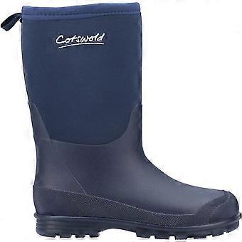 Cotswold Hilly Neoprene TPR+Neoprene Kid's Blue Wellington Boots