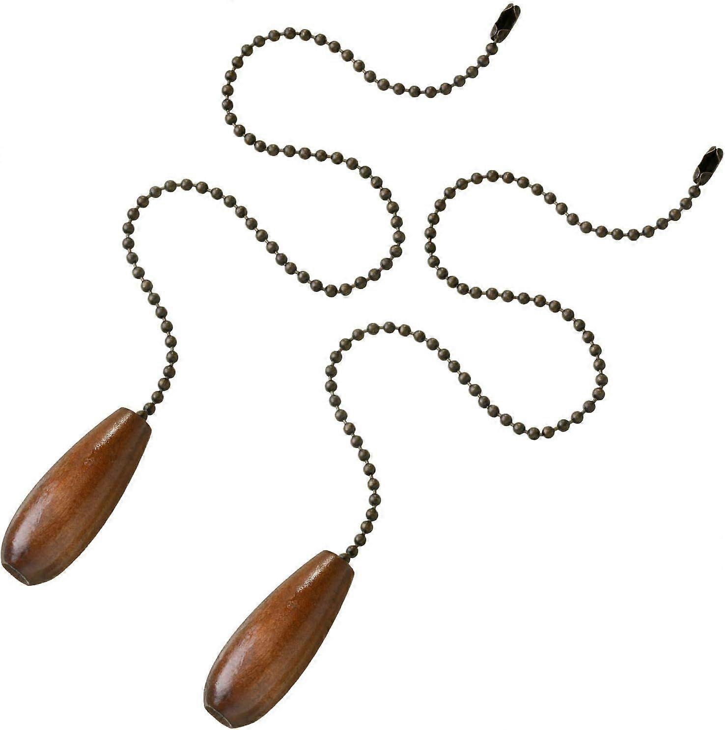 4 Pieces Ceiling Fan Chain Pulls Wooden Pull Chain Extension Pull Chain for