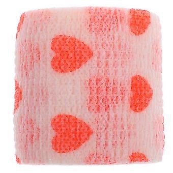 Bandage auto-adhésif pour chien, bandage rouge pour soins des plaies