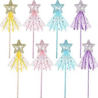 8-pack Fairy Sticks with glitter stars for girls and princesses [XR]