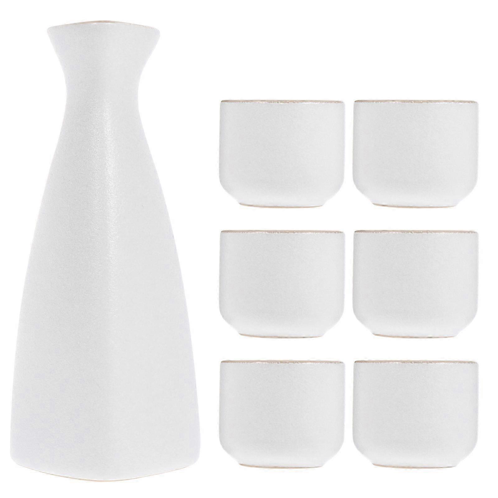 1 Set Multi-use Tea Cups Sake Cups Ceramic Sake Serving Cups Business Gift