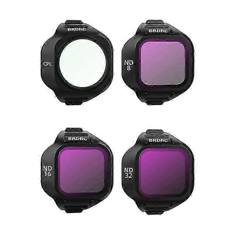 4pcs/set Filter Compatible with DJI Mini 5 Pro CPL+ND8+ND32+ND128 Scratch-resistant