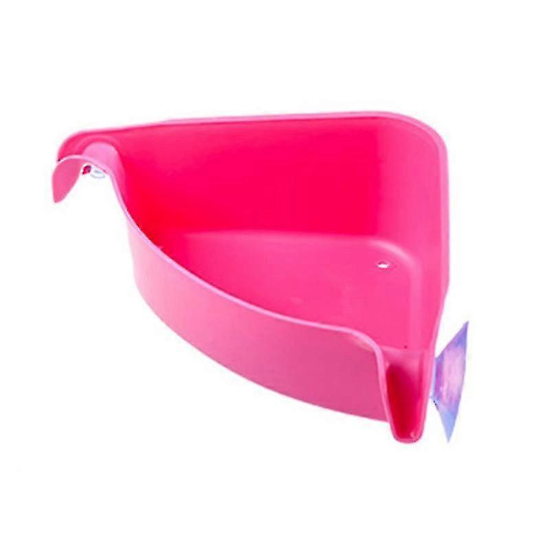 Triangle Suction Cup Kitchen Bathroom Accessory Corner Storage Rack Shower Shelf Q