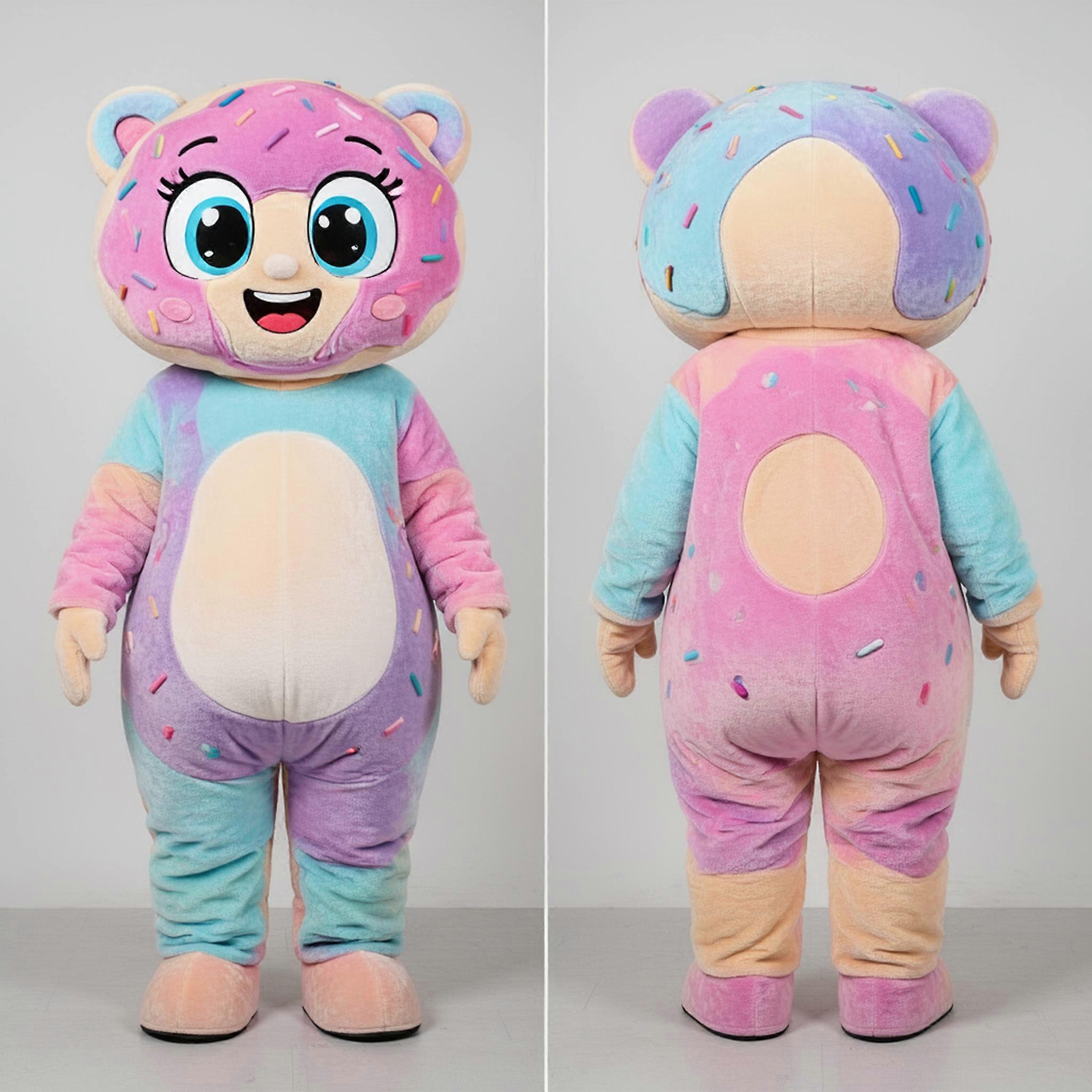 MASTICOT Pastel Round Donut Mascot