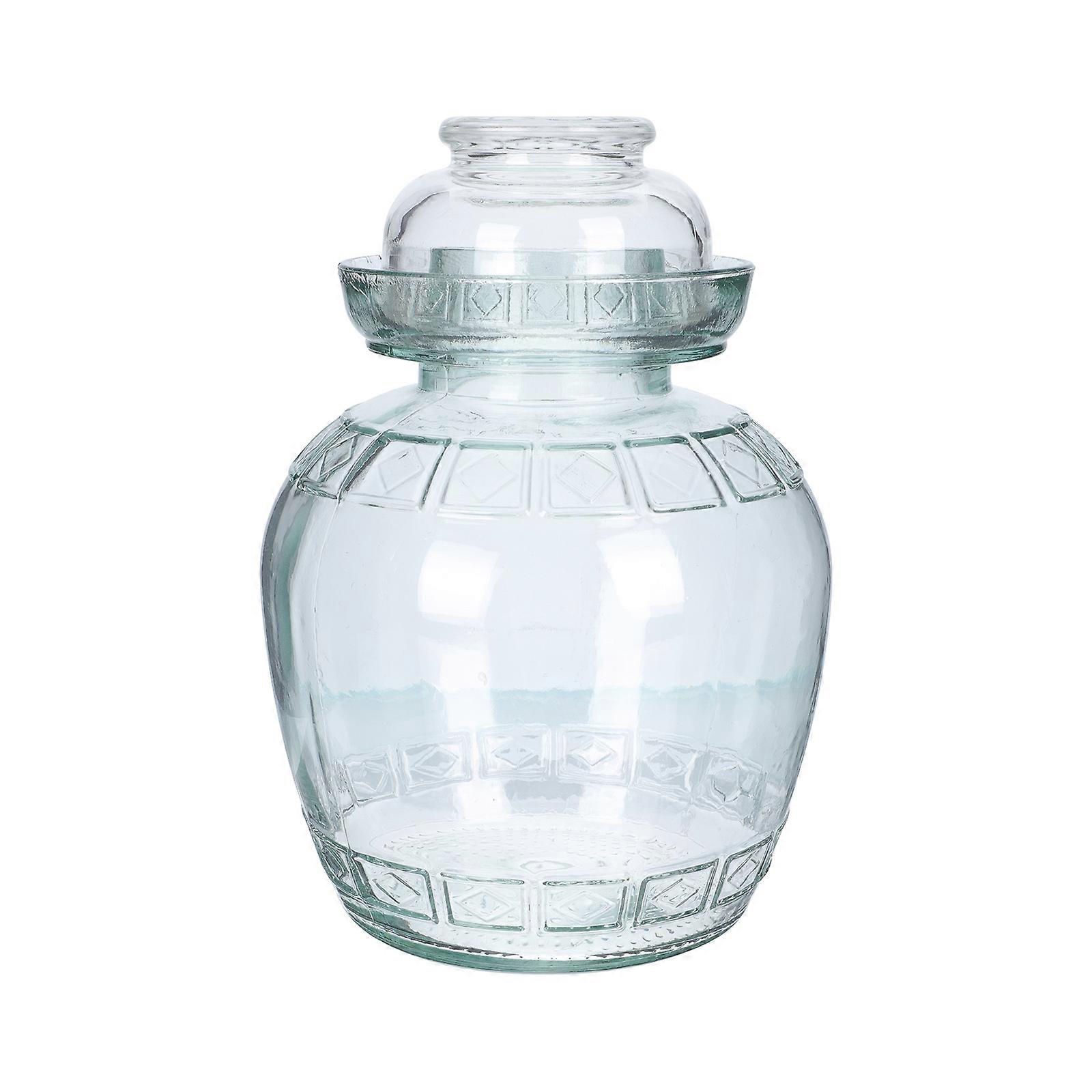 Pickle Jar Glass Storage Container with Sealing Function 1Set