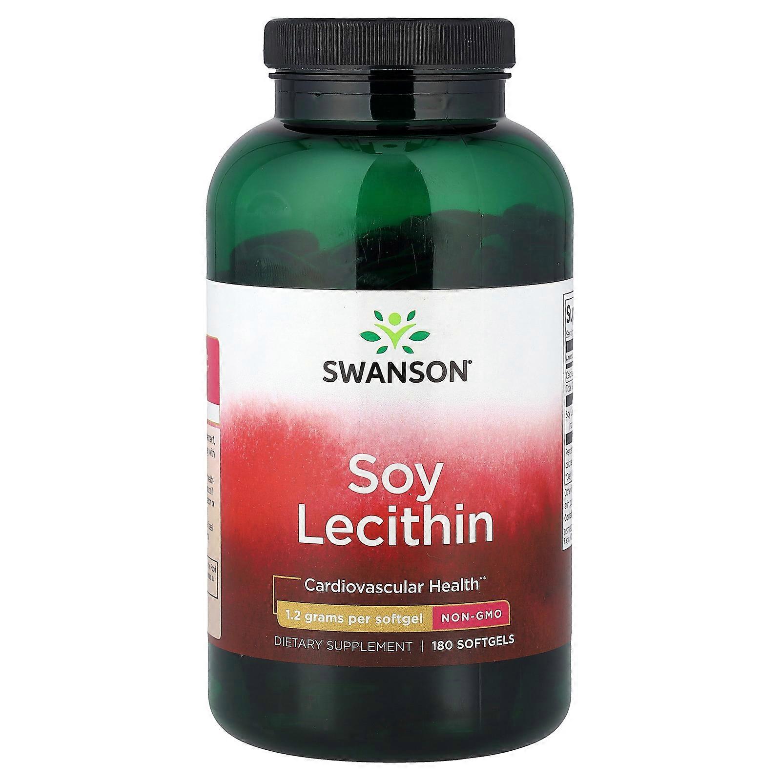 Swanson, Soy Lecithin, 1.2 g, 180 Softgels