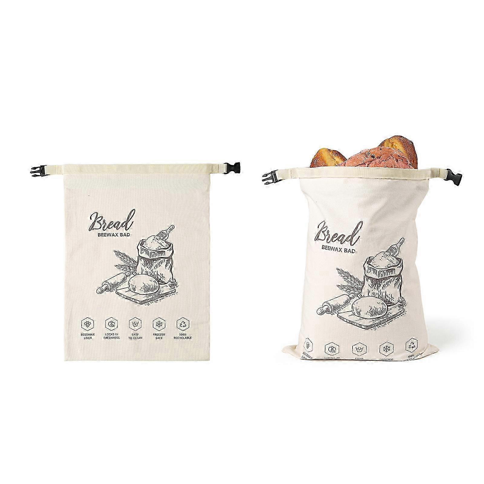 Reusable Beeswax Bread Bag Large