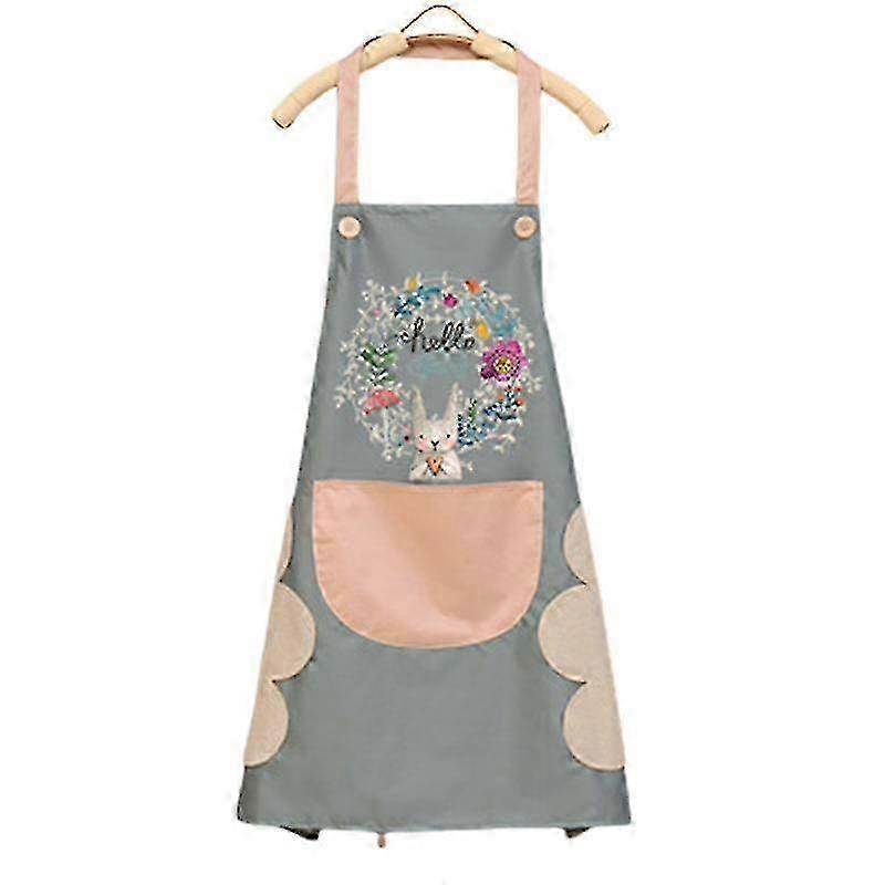 Cartoon Rabbit Waterproof Kitchen Apron