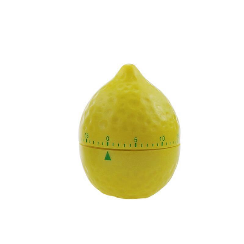 Mechanical Kitchen Home Timer Manual Lemon Shape Counters for Timing Tool(1pc, yellow)