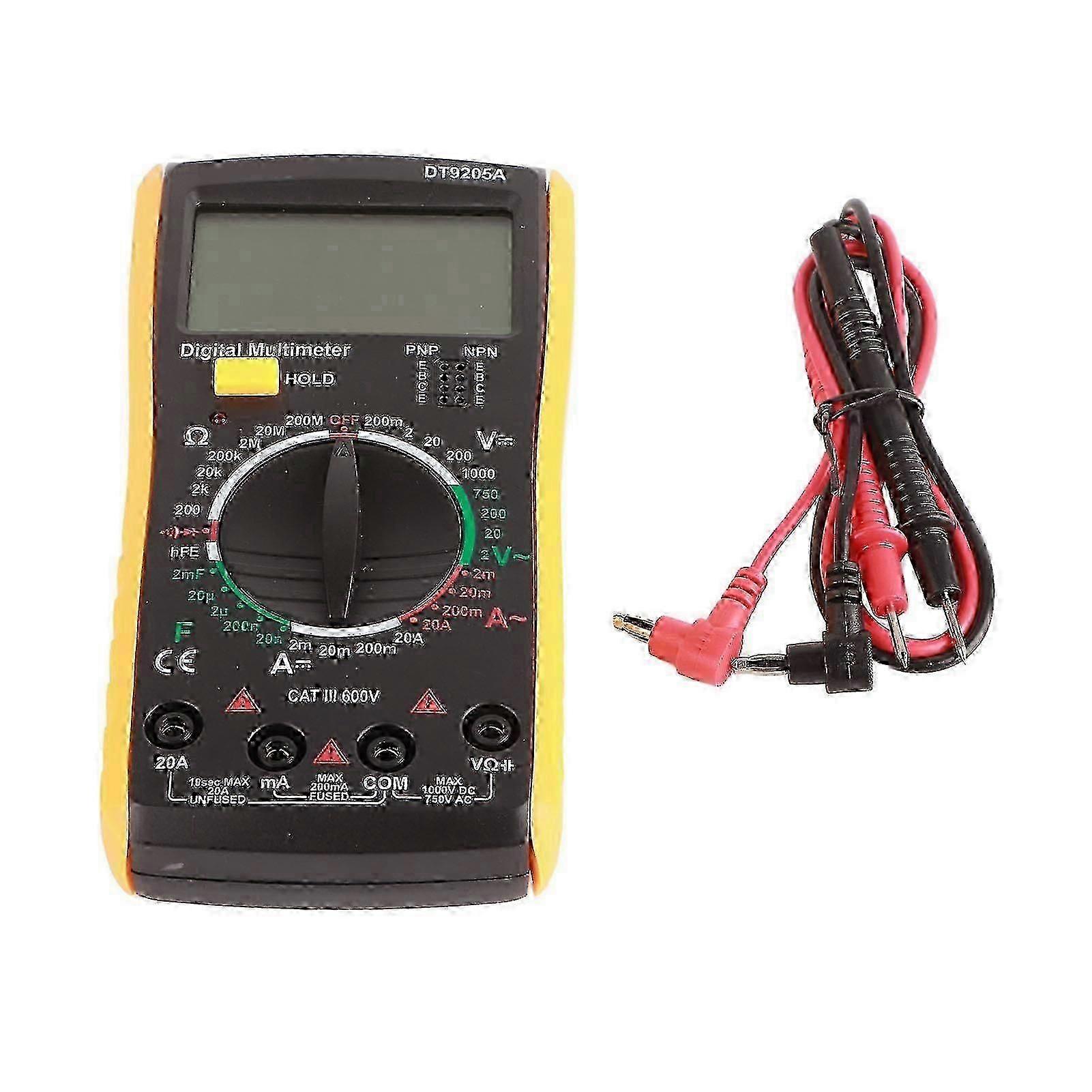 DT9205A Multimeter Tester Digital Multimeter Hand Held LCD Multimeter