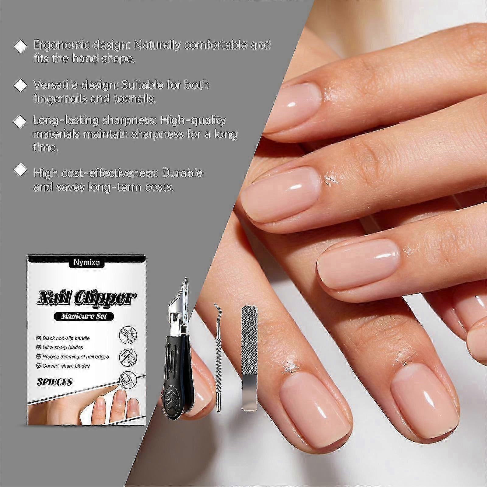 Beveled Edge Anti-Splash Nail Clipper Kit