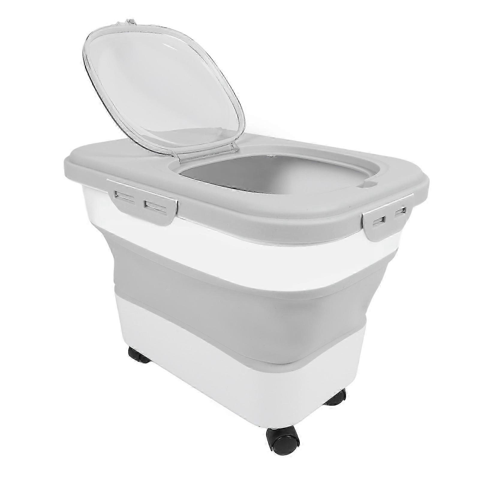 Dustproof Collapsible 15L Pet Food Container
