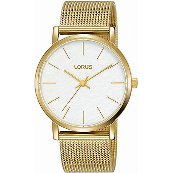 Lorus woman Quartz Analog Women Watch with Stainless Steel Bracelet Gold Plated RG206QX9