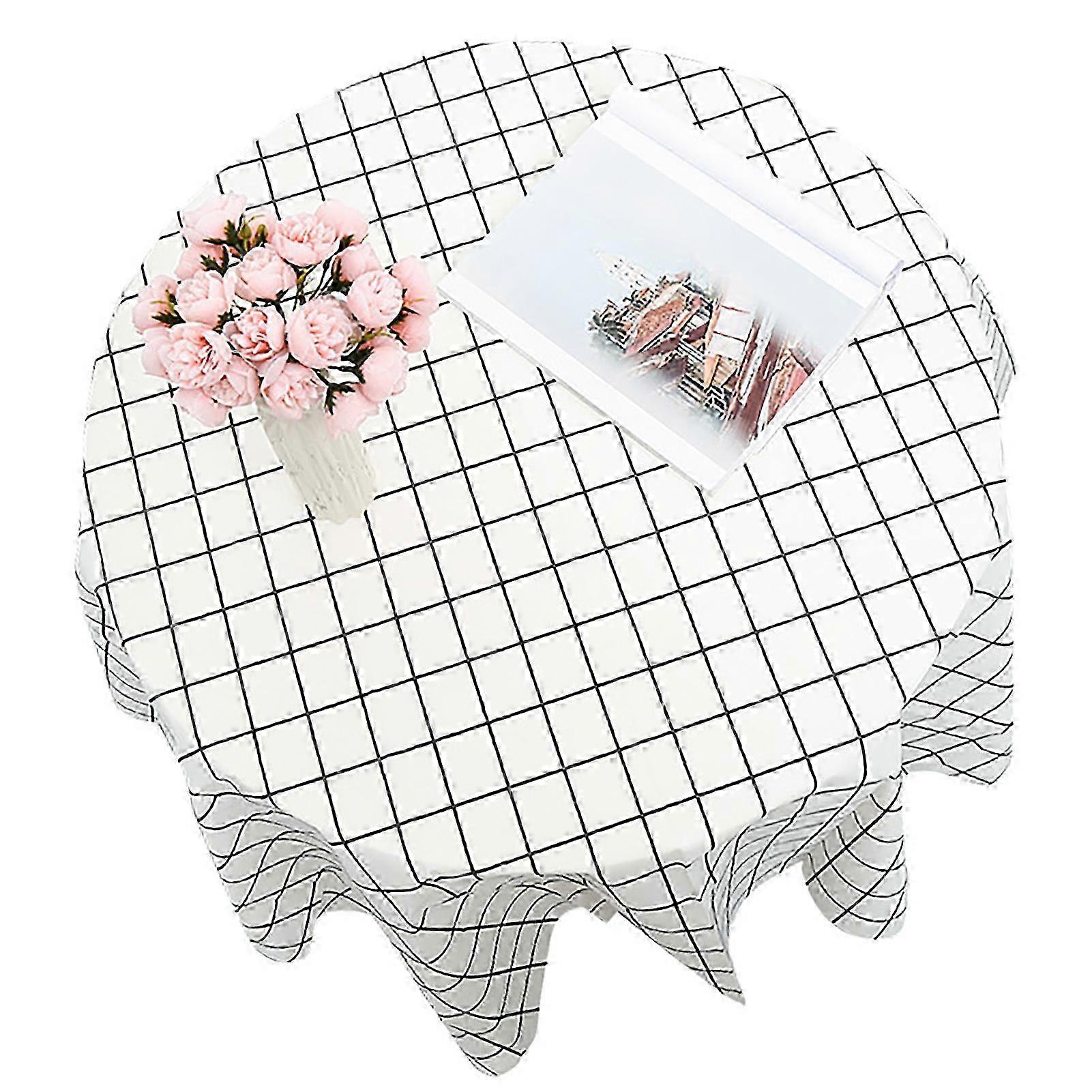 Thickened Waterproof Plaid Table Cover