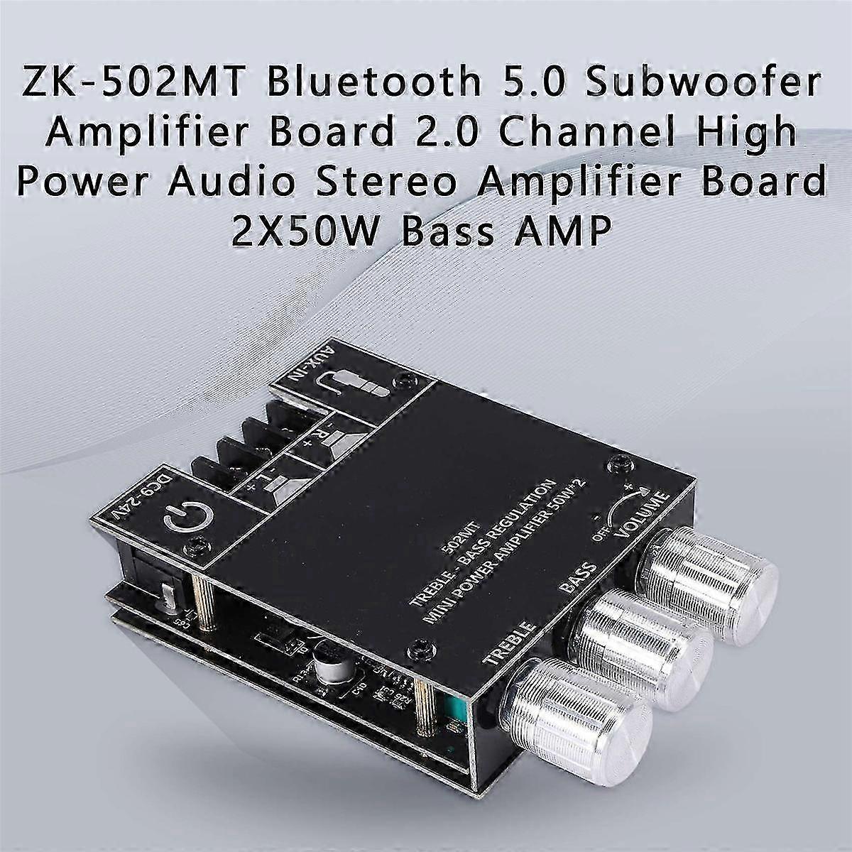50W Stereo Bluetooth Amp With Tone Control