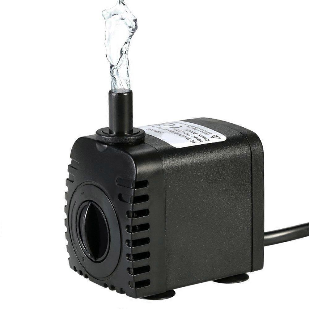 Mini-waterpomp, 600 l/u, 8 W, dompelpomp, aquariumpomp