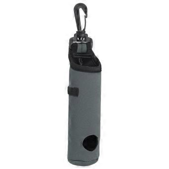 Draagtas voor golfballen, neopreen etui met clip, grijs
