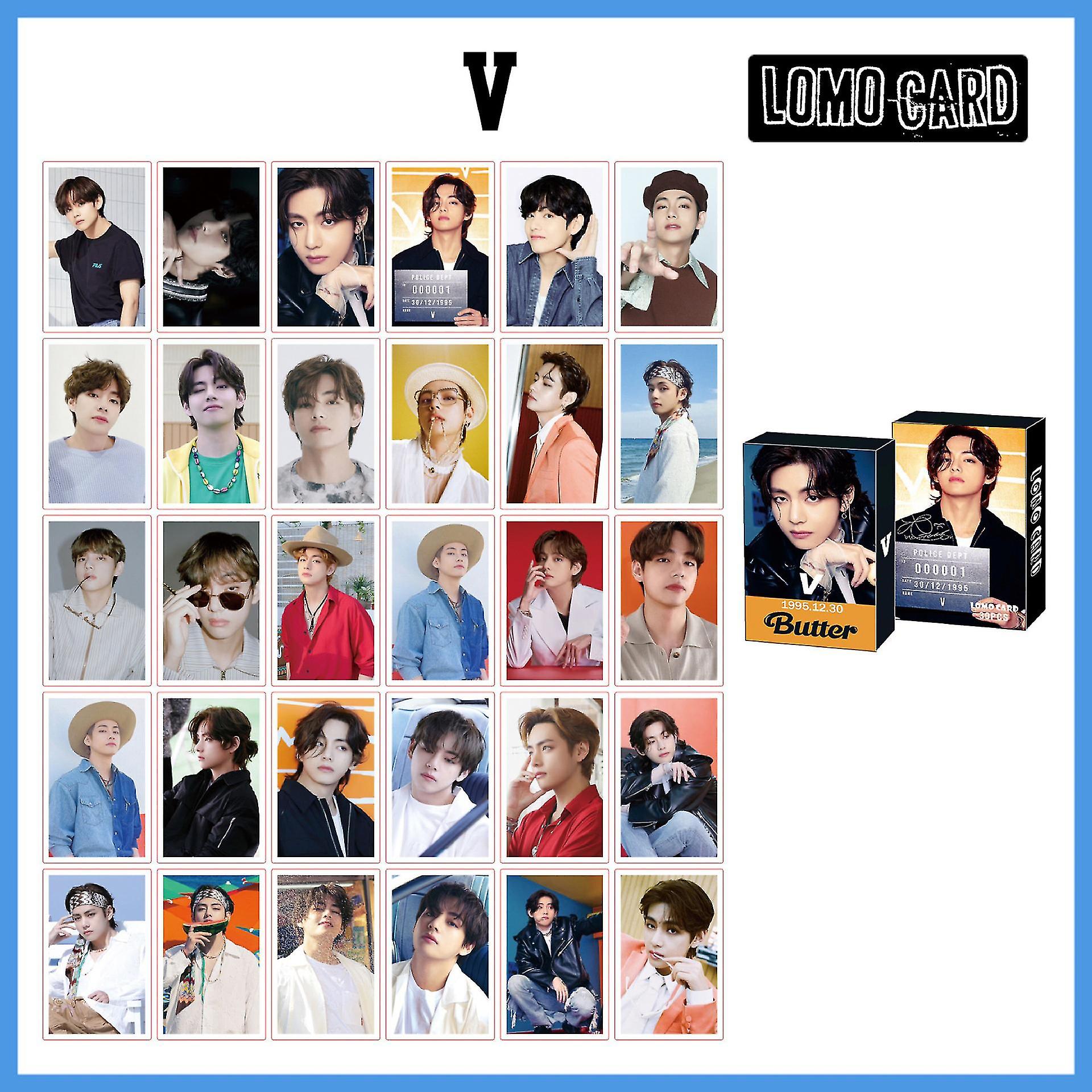 30pcs/box Kpop バンタンボーイズ ロモカードセット フォトカード フォトプリントアルバム フォトカード 韓国ファッション かわいいボーイズ ポスター 画像ファン