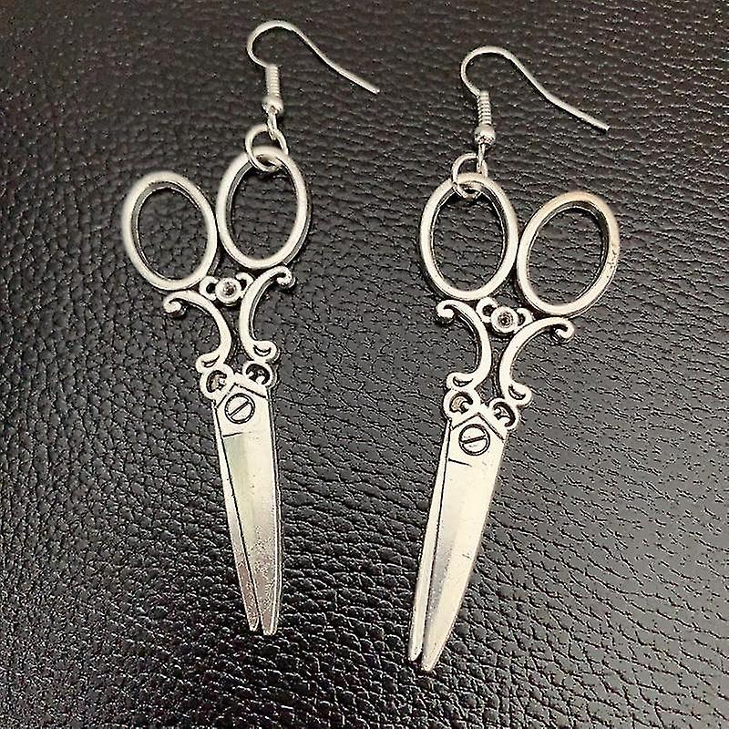 Handmade Punk-style Scissors Earrings