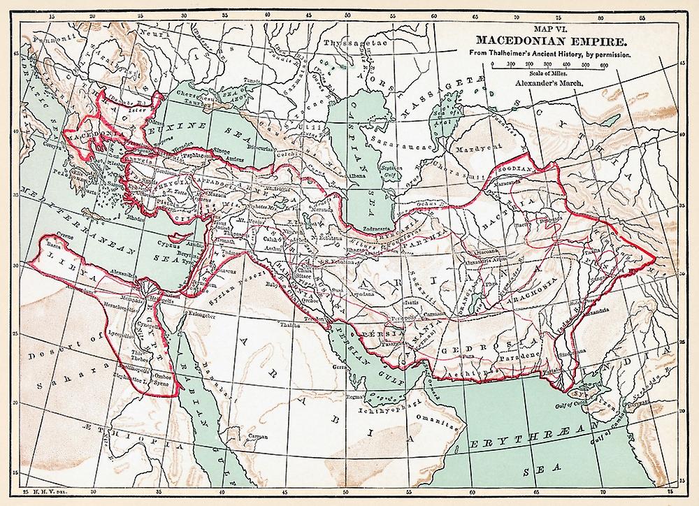 Map Of Macedonian Empire. /Nmap Of The Macedonian Empire Following The