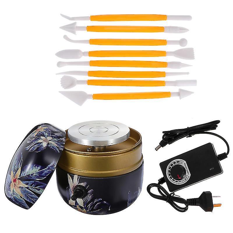 8.5X8cm Au Plug Papier Mache Mixes 1 Set Mini Pottery Wheel Electric Pottery Machine Pottery Making