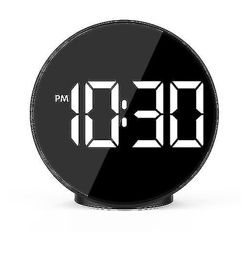 Electronic Alarm Clock Mirror With Temperature Bedside Small Alarm Clock