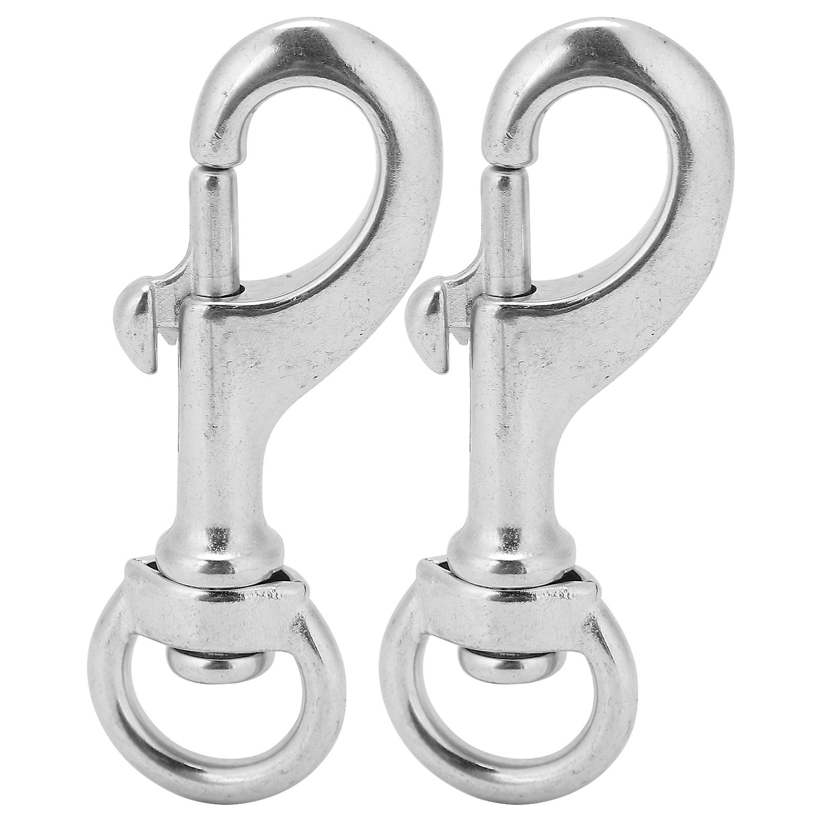Diving Snap Hook,2pcs 80MM Diving 316 Diving Swivel Bolt Snap Swivel Single Ended Diving Clip Advanced Technology