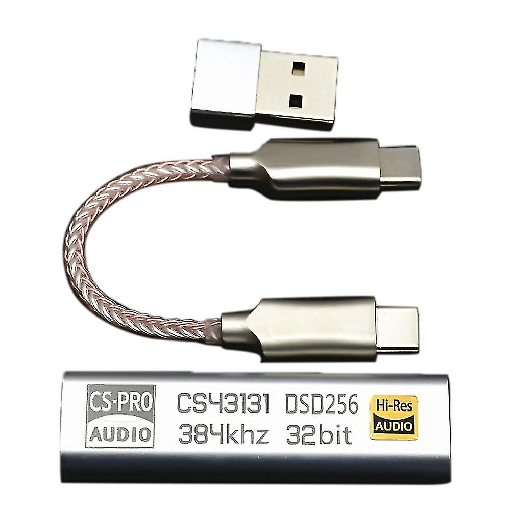 Type C To 3.5mm Dsd256 For Android Ph Amplifier Adapter Dac Portable Usb Logic Hifi For Ios