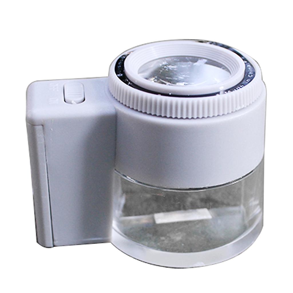 LED Illuminated Lighted Magnifier with Scale Cylinder Type Magnifying Glass