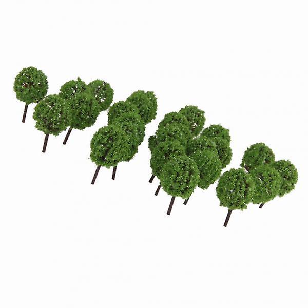 6x30pcs Green Model Ball Trees 1/100 35mm
