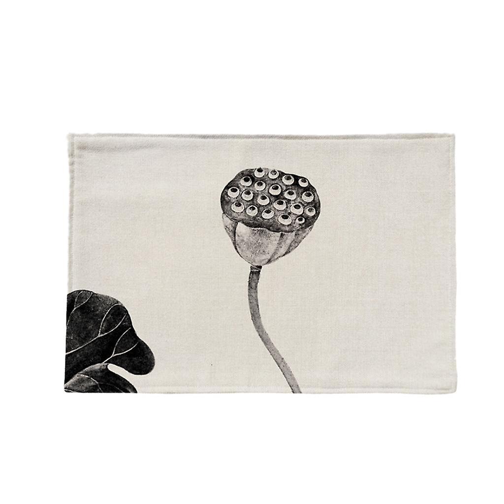 Rectangular Tableware Mat Western Heat-insulated Table Mats Dining Pad NEW 2