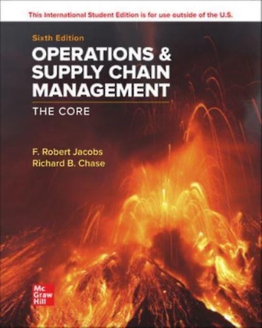 Operations And Supply Chain Management The Core Ise by Richard Chase Paperback