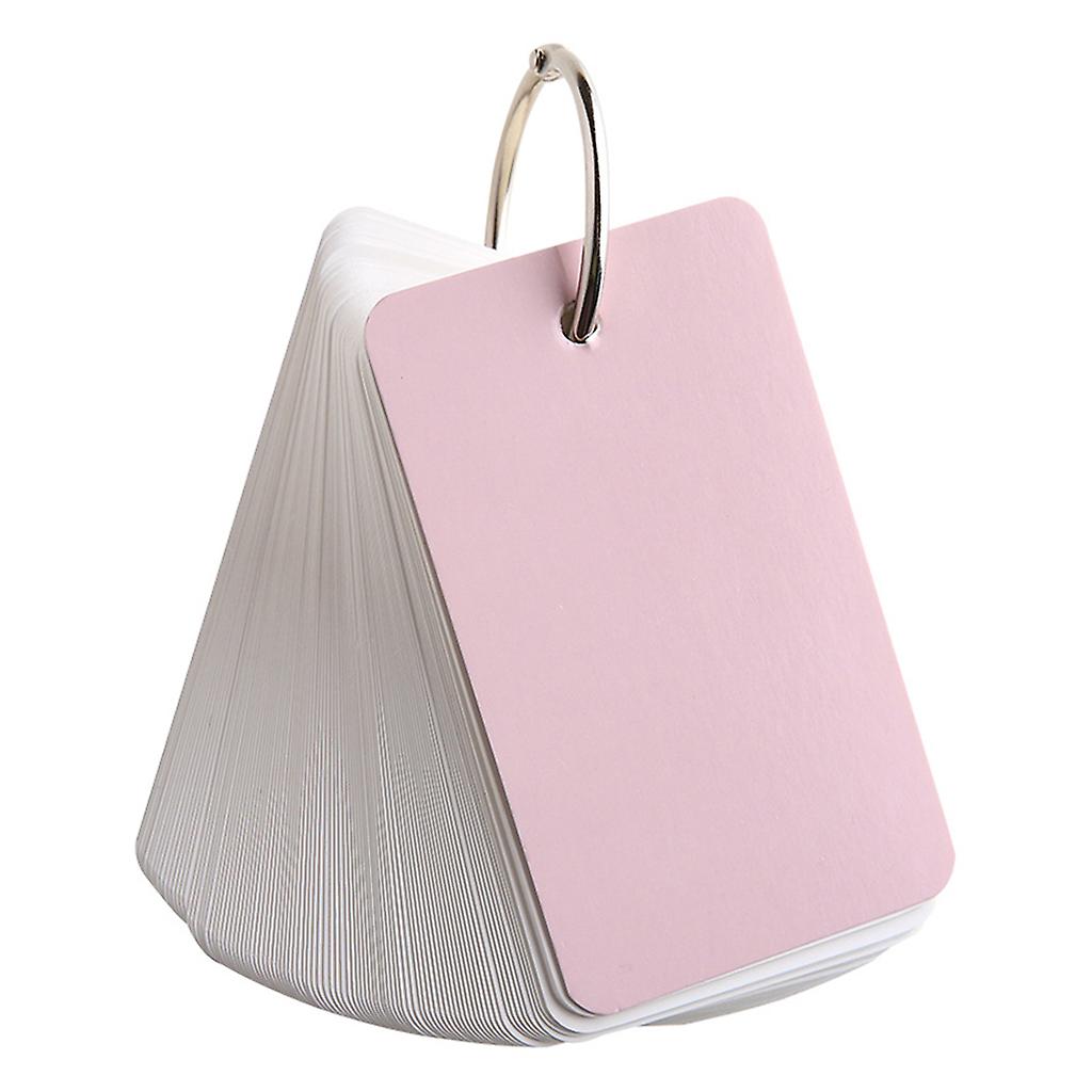 Mini Blank Binder Note Pad 100 Sheets Small Cardboard Flash Card Set for Student