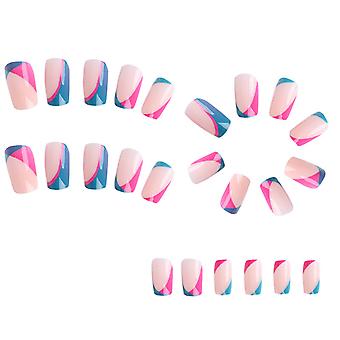 Dreamy Fresh Color False Nails Waterproof Scratch-resistant Fake Nails For Home Diy Manicure Use