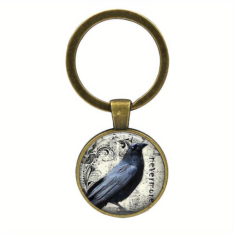 1pc Gothic Crow Keychain - Perfect Halloween Gift For Fans Of Dark And Mysterious Designs