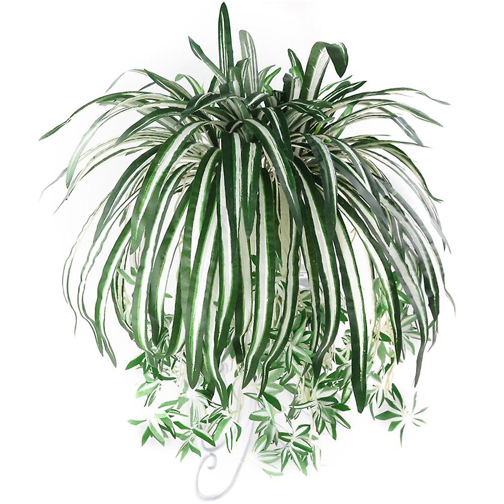 ZHOUBA 1Pc Chlorophytum Comosum Faux Greenery Home Hotel Decor Artificial Spider Plant