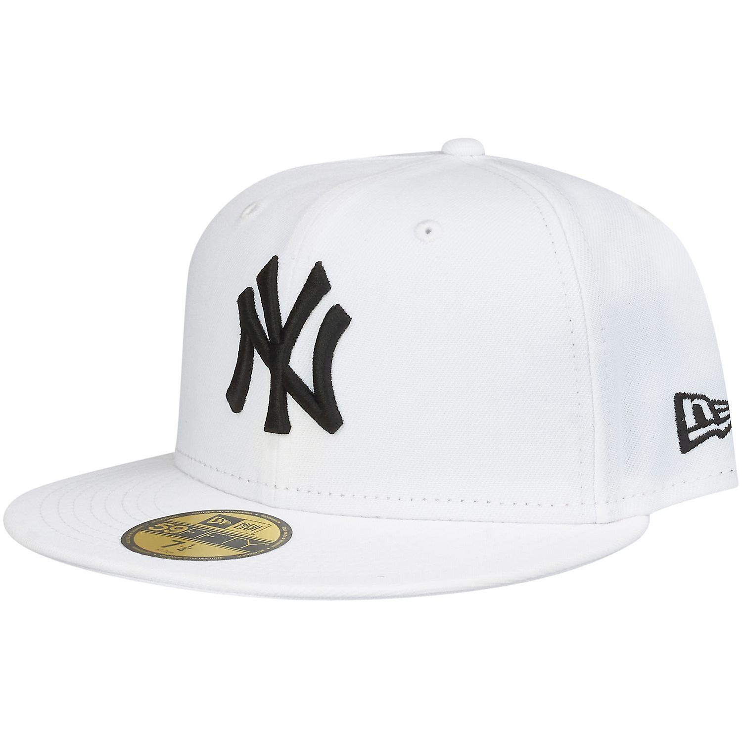 New Era 59Fifty 合身帽 - MLB 纽约洋基队白色